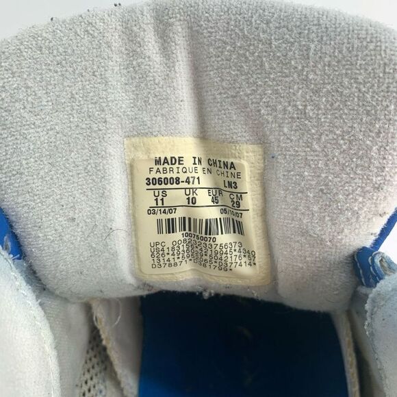 2007 Nike Air Jordan 11 Retro‎ IE Low Argon Blue 306008-471 Mens Size 11 READ - Picture 8 of 10